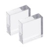 PATIKIL Acrylic Stamp Block, 2 Pack Clear Stamping Block with