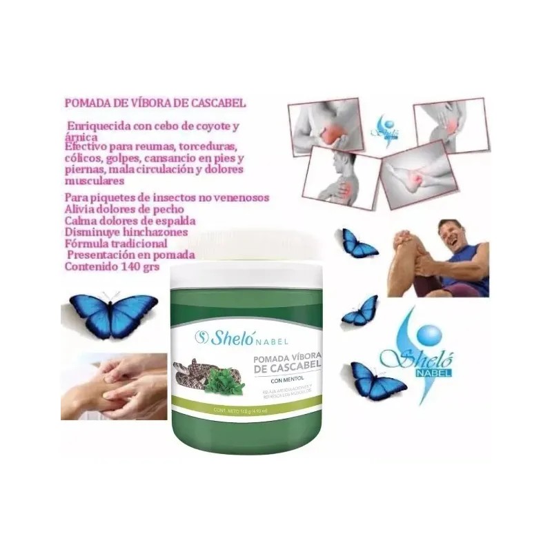 Pomada De Víbora Y Hielo Mineral Para Dolores Musculares She
