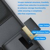 Fancemot Leather Car Back Seat Organizer, Foldable Table Back Seat