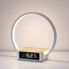 WILIT Bedside Lamp with Alarm Clock,Touch Lamp with Wireless Charger,Nightlight
