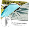 Abaodam 30pcs Aluminum Tent Pegs Wear Resistant Outdoor Stakes for