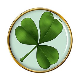 Lucky Irish Shamrock Pin Badge