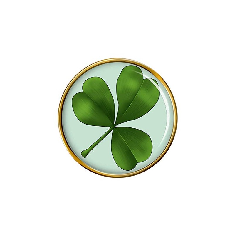 Lucky Irish Shamrock Pin Badge