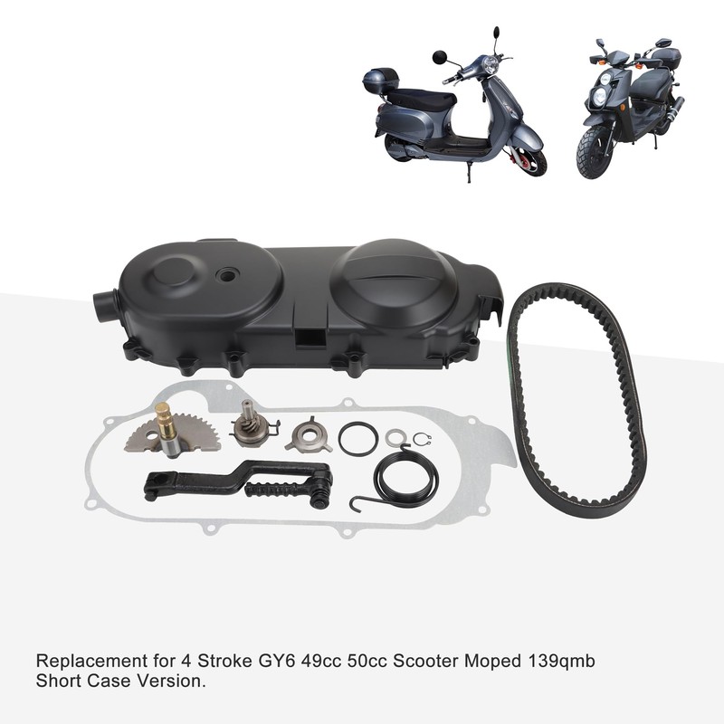 GOOFIT Transmission Cover Assembly with Start Gear Shaft Belt Replacement