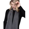 Alashan Cashmere 100% Cashmere Essential Scarf (Graphite)