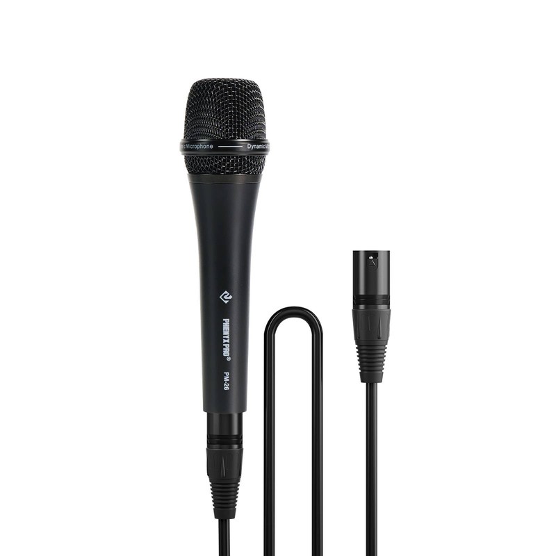Phenyx Pro Micrófono Vocal Dinámico Supercardioide XLR PM-26