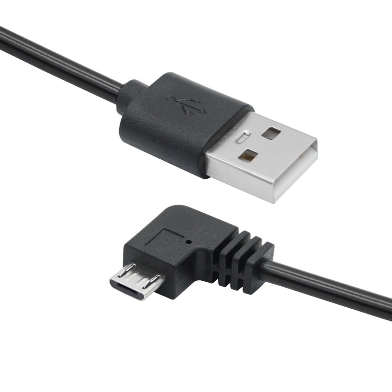 Riertostng 11FT 90 Grad Micro USB Stromkabel, Links Winkel Micro