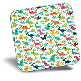 Destination Vinyl ltd Fridge Magnet - Fun Dinosaur Pattern Kids Boys Girls for Office, Cabinet and Whiteboard, Magnetic Stickers, 45084