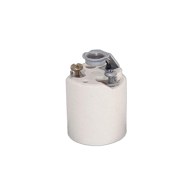B&P Lamp® Porcelain Fixture Socket W/Detachable Hickey