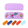 RSRSLEII Cute Silicone Makeup Brush Holder with Holes, Soft Portable