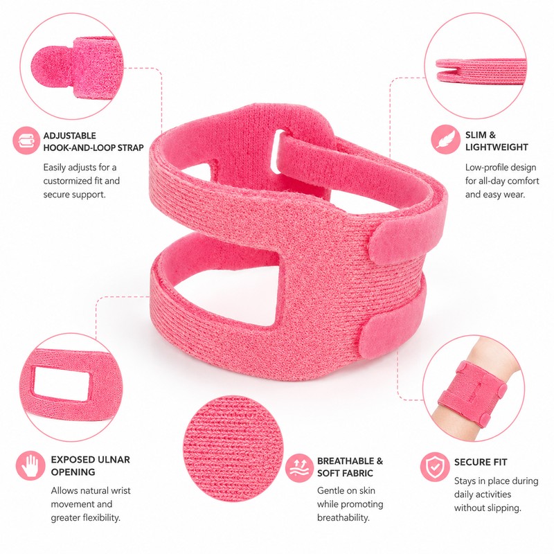 Adjustable Wrist Support Brace for Sports & Yoga – Slim