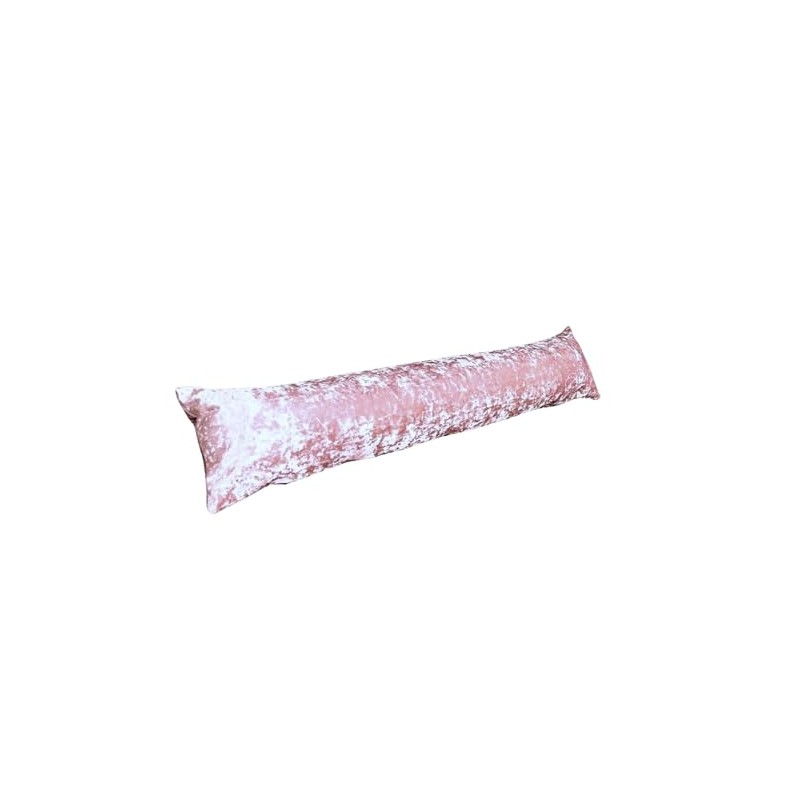 Classic Home Store Draught Excluder Pale Pink Crushed Velvet Door/Window