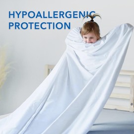 LUCiE Breathable Mattress Protector, Water Resistant, Hypoallergenic (Twin)