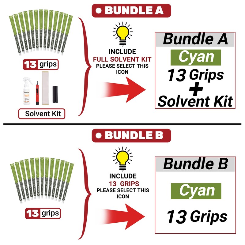SAPLIZE 13 Golf Grips Medium Multi Compound Hybrid Golf Club