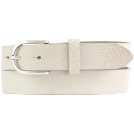 BELTINGER Women's Belt Made of Soft Full Cowhide Leather Vintage Look 3 cm Leather Belt for Women 30 mm Narrow Belt Used Look, Mist, Antique Silver