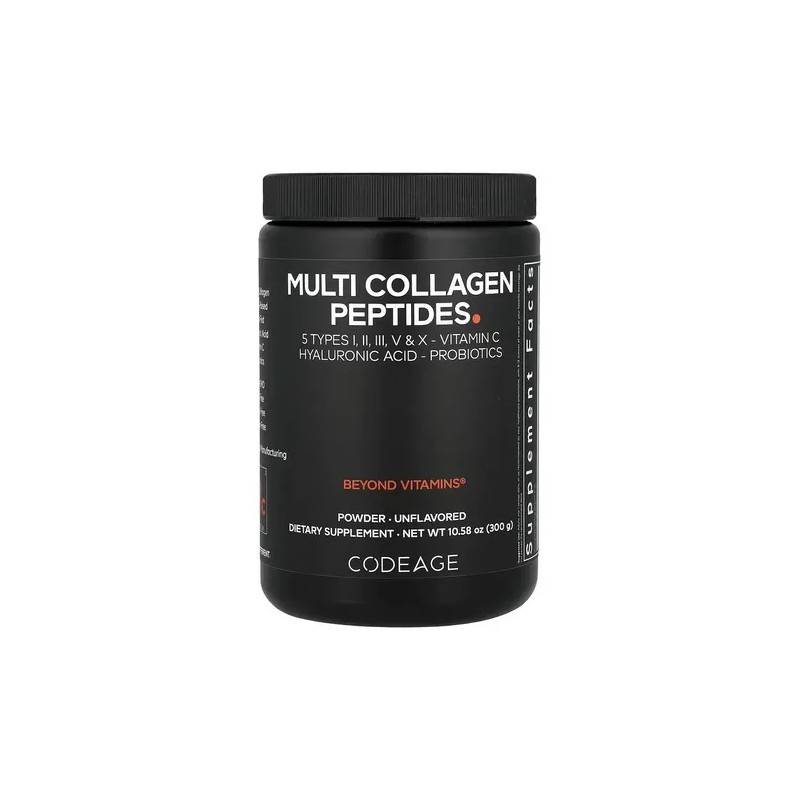 Codeage Péptidos Multicolágeno Sin Sabor 300g Unflavored Multi Collagen Peptides