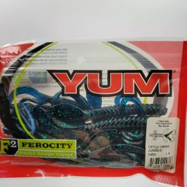 Yum 5.25" Yumphibian Creature Bait W F2 Ferocity Attractant Scent 8 Count Choose - YUMP504 Junebug