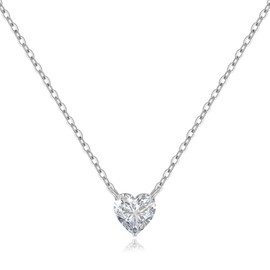 Cosie Lily Women's Necklace 925 Sterling Silver Necklace in 14K Gold Plated / Rose Gold Plated / White Plated Jewellery for Women Christmas Anniversary Birthday Gifts, Sterling Silver, Zircon