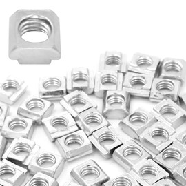 winova 50pcs M6 T Slider T Slot Nut Slider Nut T-Nut Carbon Steel for 20 Rail Aluminum Frame Aluminum Profile Accessories
