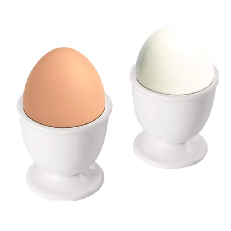 Provance Set of 6 White Plastic Round Egg Cups