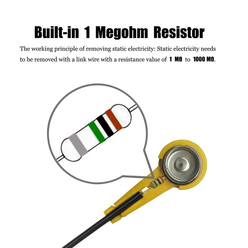 Anti Static Wrist Strap, 13" Anti Static Wristband Grounding Bracelet