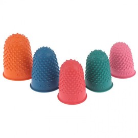 Finger Protection Sewing Rubber Thimble 5P RD-10667 3ea