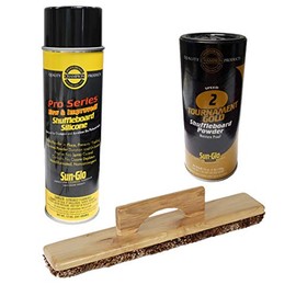 Sun-Glo 1 Can #2 Tournament Gold Wax, Sweep, Silicone Spray