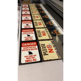 JP's Parcels Warning Parking Area, Lot, Space at Cabin, Lodge, Air B&B Metal Sign 12 x 8 in.