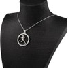 FEELMEM Runner Necklace Marathon Lover Gift Running Girl Pendant Necklace