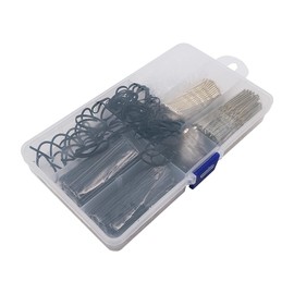 ieron 343 Pieces Metal Wave Hair Pins Set Hair Clips Bobby Pins U Hair Clips Barrettes Set with Storage Box for Girls Hair Salon