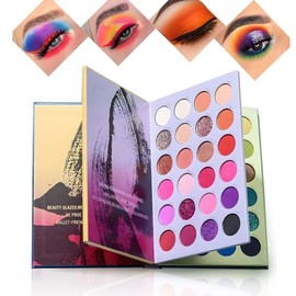 Sombras para Ojos, 72 Colores Paleta de Sombras Colección Vivo Brillante Kit para Cosmético de Belleza, Accesorios de Maquillaje Profesional para...  