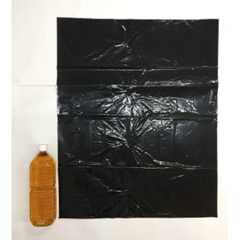Oldy PP-K45-10 Trash Bags, Black, 45L, Pack of 10, Length 31.5 x Width 25.6 inches (80 x 65 cm), Perfect for 30L - 45L Trash Cans, Disaster Prevention, Emergency Storage, Plus