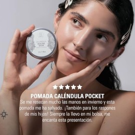 XAMANIA Pomada Cicatrizante con Caléndula, Cacao & Karité. Crema para Quemaduras, Eczema, Rozaduras, Tatuajes, Estrías y Cuidado de la Piel Seca. 60 g