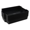 Yuright 6 Packs Plastic Stacking A4 Paper Storage Basket Tray,