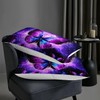 AILONEN Beautiful Butterfly Comforter Set Twin Size, Glowing Purple Butterfly