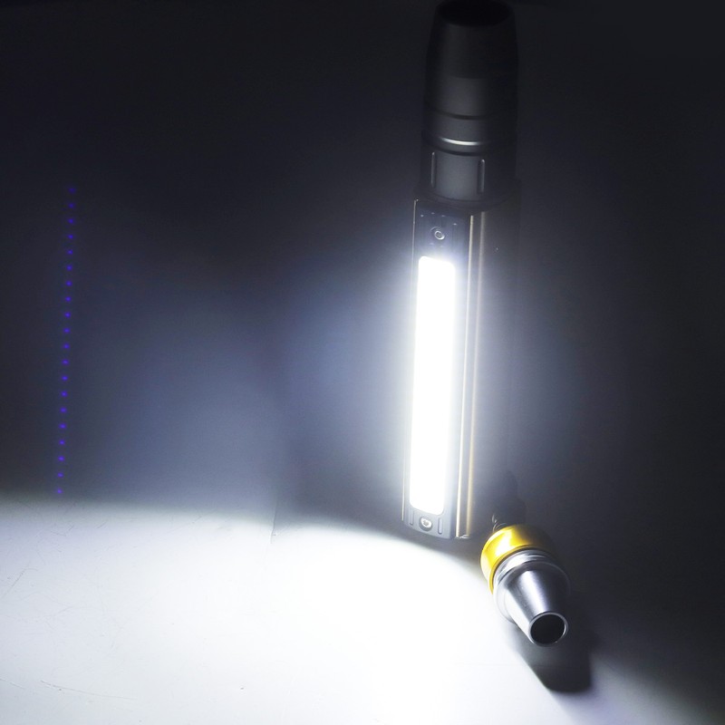 Gemstone Light 3 LED 1 COB USB Charging Aluminium Alloy