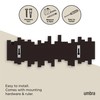 Umbra Sticks Wall-Mounted Coat Rack Rail Hook with 5 Retractable