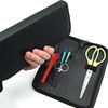 Hairdressing Wallet Scissor Shelf Scissors Leather Case Black-WF4FFC2 / 미용지갑 가위집 가위 가죽 케이스 검정-WF4FFC2