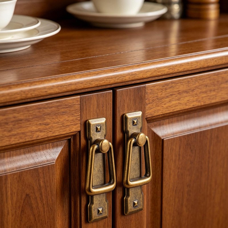 Farmhouse Cabinet Pulls 2 Pack - Vintage Bronze Drawer Handles