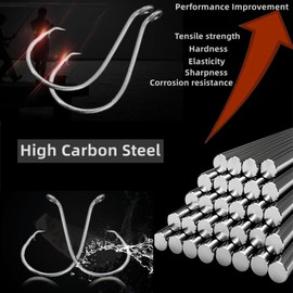 Circle Hooks Saltwater 2X Strong Fishing Hooks 170PCS/Box | 220PCS/Box Octopus Catfish Fish Hooks Bulk Fishing Hooks Set #1 1/0 2/0 3/0 4/0 5/0 6/0 8/0 10/0(BLACK-170PCS)