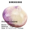 Tuxiaobu Fake Onion, 6 Pcs Faux Plastic Onions, Artificial Fruit