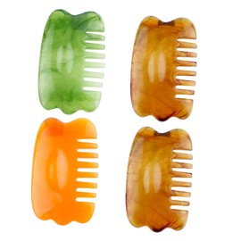 LALAFINA Scalp Massager Comb Resin Comb for Head Massager Hair Scalp Spa Massage Tool