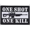 ONE SHOT ONE KILL (DESERT) Embroidered Shoulder Patch (3-3/8"") (0879)