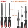 Hi-Spec 3 Piece Premium File Set, 3 Large Steel Files: