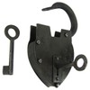 Treasure Gurus Unique Large Heart Shaped Railroad Padlock w/Keys