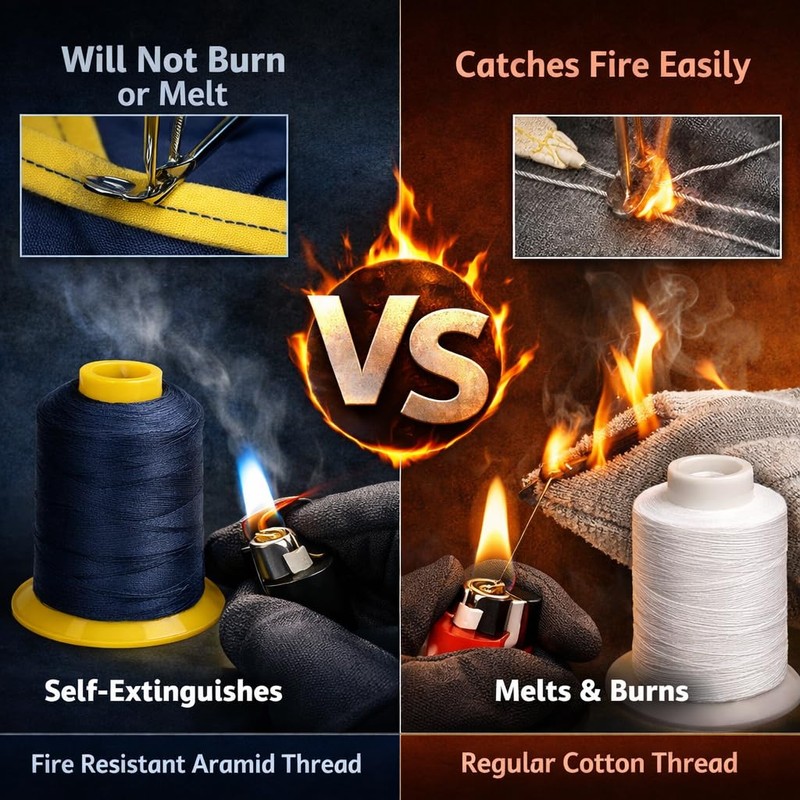Flame Retardant Sewing Thread - Heat & Flame Resistant for