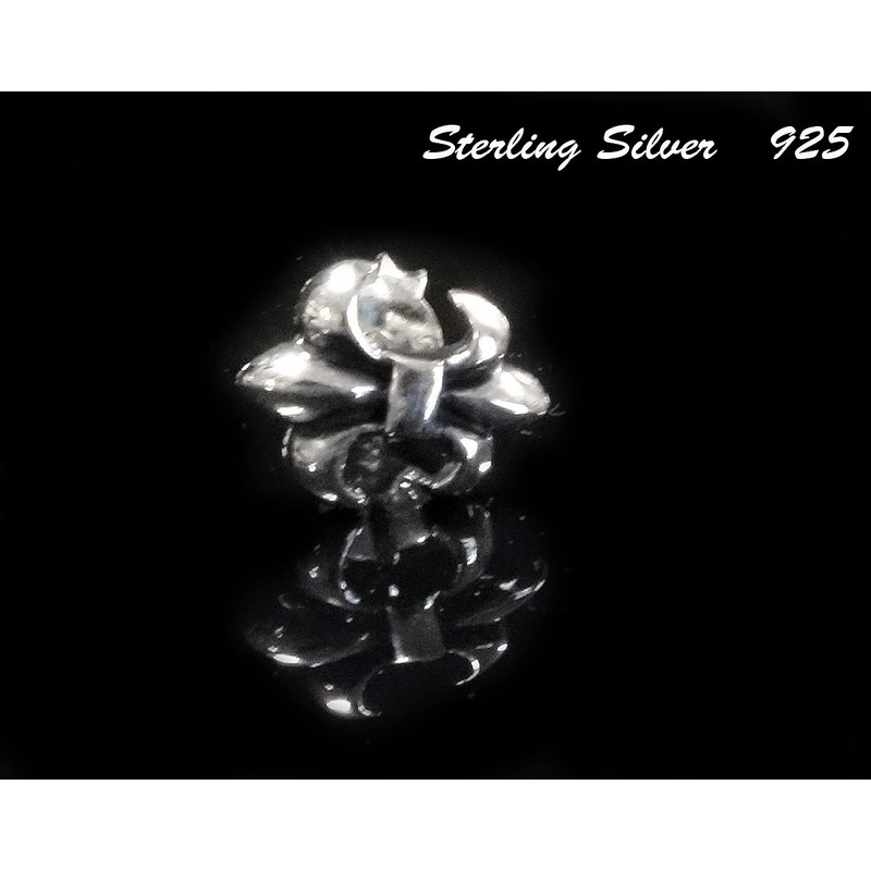 [Silver 925] 片耳 Earrings Punk Rock Gothic Lily Men's Women's;