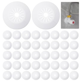 Neikafan Einzel Heizungsrohr Rosette 40 Stück Heizkörper Rohrabdeckung Abdeckrosette Heizungsrohr Klapprosette für Abstand, Einzel Rosette Heizkörperrohre für Rohrabdeckung, Verkleidung