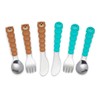 melii Toddler and Kid Feeding Spoon Fork & Knife Set,