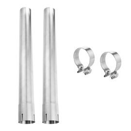YRAG-PART 3 Inch Exhaust Pipe 304 Stainless Steel Pipe,Universal Exhaust Tube, 3 inch Exhaust Pipe (2PCS)